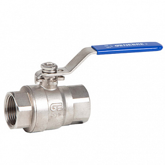 Кран шаровой полнопроходной GENEBRE 2014 нерж. сталь резьбовой PN63