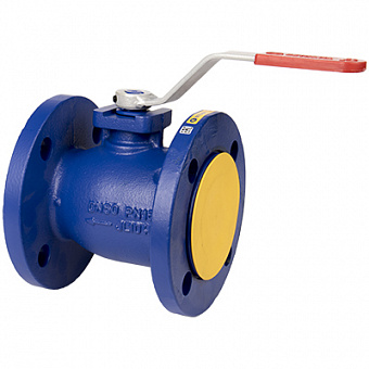 Кран шаровой полнопроходной ZETKAMA 565 чугунный фланцевый PN16