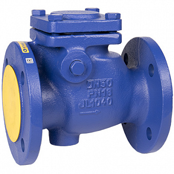 Клапан обратный поворотный ZETKAMA 302 чугунный фланцевый PN16