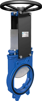 Задвижка шиберная VALSTOK VAB-013-HW-N чугунная межфланцевая штурвал PN4 – PN10