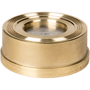 Клапан обратный пружинный ZETKAMA 275H латунный межфланцевый PN16