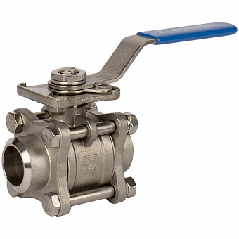 Кран шаровой полнопроходной GENEBRE 2026 нерж. сталь под приварку PN63 с ISO-фланцем