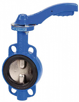 Затвор дисковый поворотный Genebre 2103 чугунный межфланцевый PN16