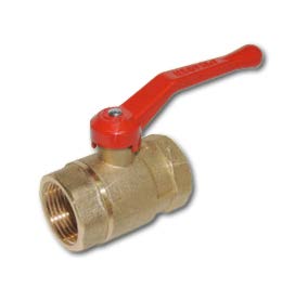 Кран шаровой полнопроходной Цветлит Зубр латунный муфтовый, внутр-внутр, ручка - рычаг, PN16