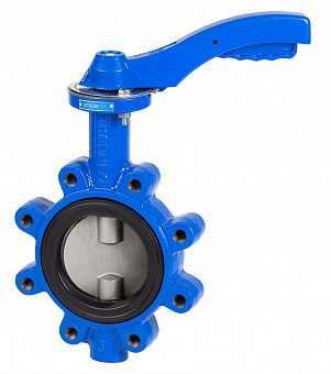 Затвор дисковый поворотный Genebre 2108 чугунный межфланцевый (LUG) с резьбовыми проушинами PN16