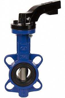 Затвор дисковый поворотный ZETKAMA 497B-XXX-C-67 чугунный межфланцевый PN16