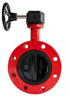 Затвор дисковый поворотный RUSHWORK 223 чугунный фланцевый PN10