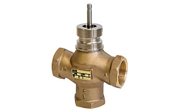 Клапан регулирующий двуходовой с электроприводом LDM RV 102 резьбовой бронзовый PN16