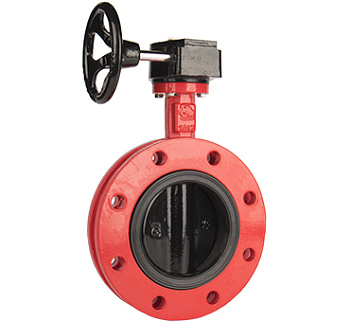 Затвор дисковый поворотный RUSHWORK 216 чугунный фланцевый PN16