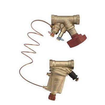 Автоматическая балансировочная пара резьбовая латунная STAD-BY + STAP-BY PN16